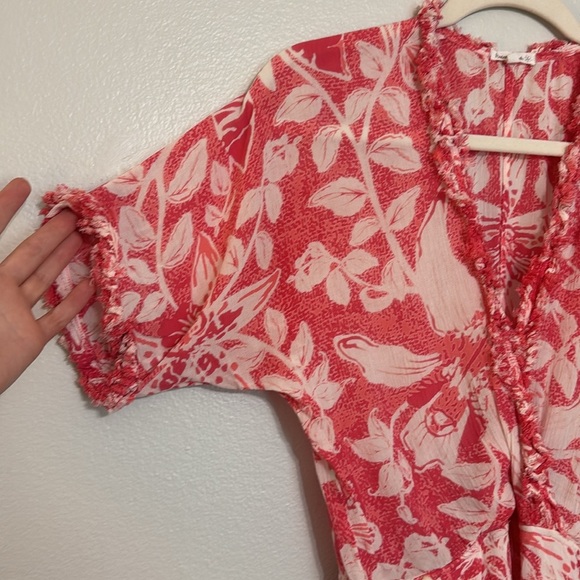 Poupette St Barth Women’s Josie Broderie Mini Dress in Pink Floral - Picture 4 of 9